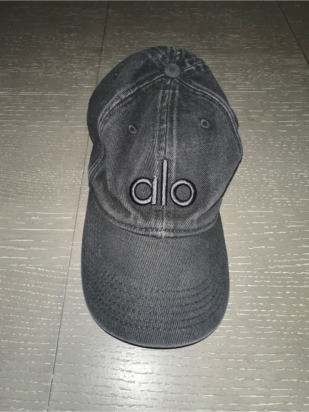 Alo Black Logo Baseball Cap